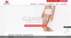 Desktop Screenshot of cleanskin.de
