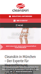 Mobile Screenshot of cleanskin.de